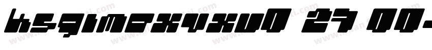 KSGIMEXVXU0 27 00字体转换